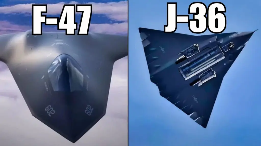 Which country is ahead in the race for sixth-generation fighter jets, the F-47 or China's J-36?