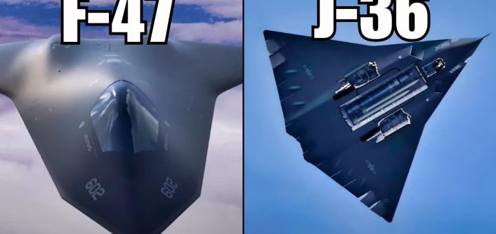 Which country is ahead in the race for sixth-generation fighter jets, the F-47 or China's J-36?